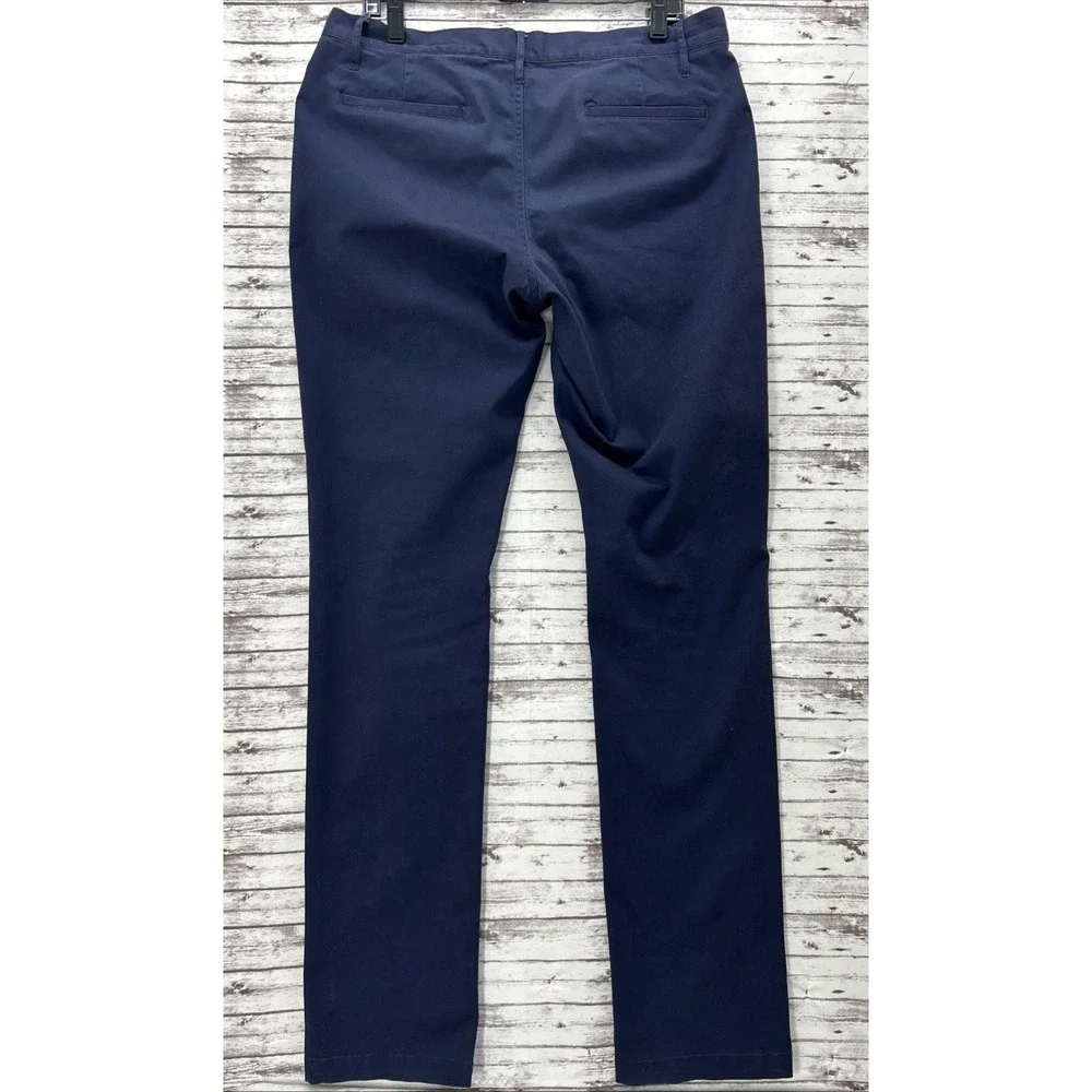 Taylor Stitch Slim Fit Pants Mens 34 Navy Blue Organic Cotton 5-Pocket Trousers